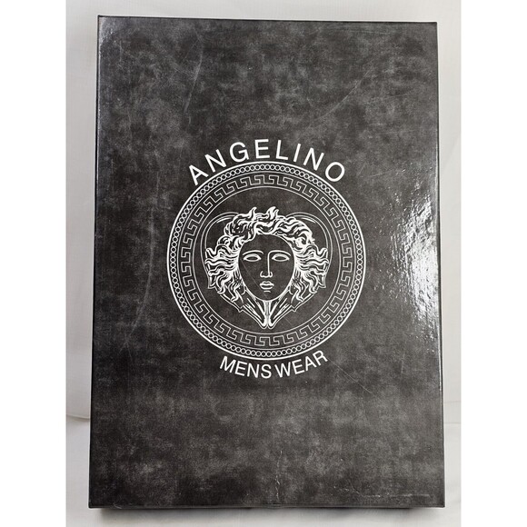 Angelino Button Down Shirt 2XL Yellow White Plaid Short Sleeve 100% Linen Italy - Picture 5 of 8